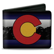 Bi-Fold Wallet - Colorado Snowboarder3 Orange Mountains Bi-Fold Wallets Buckle-Down