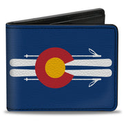 Bi-Fold Wallet - Colorado Logo Skis Blue White Red Yellow Bi-Fold Wallets Buckle-Down