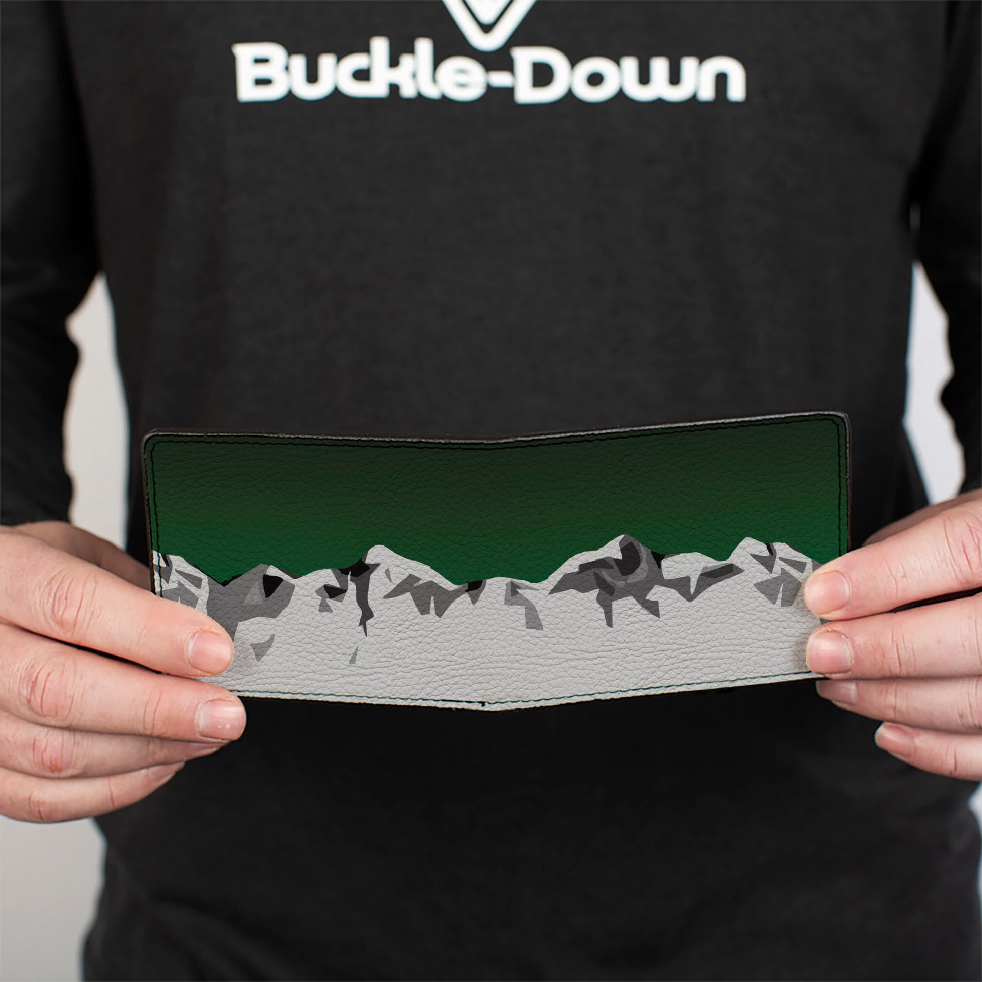 Bi-Fold Wallet - Colorado Mountains Green Grays Bi-Fold Wallets Buckle-Down