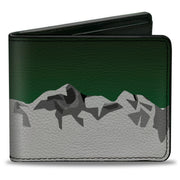 Bi-Fold Wallet - Colorado Mountains Green Grays Bi-Fold Wallets Buckle-Down