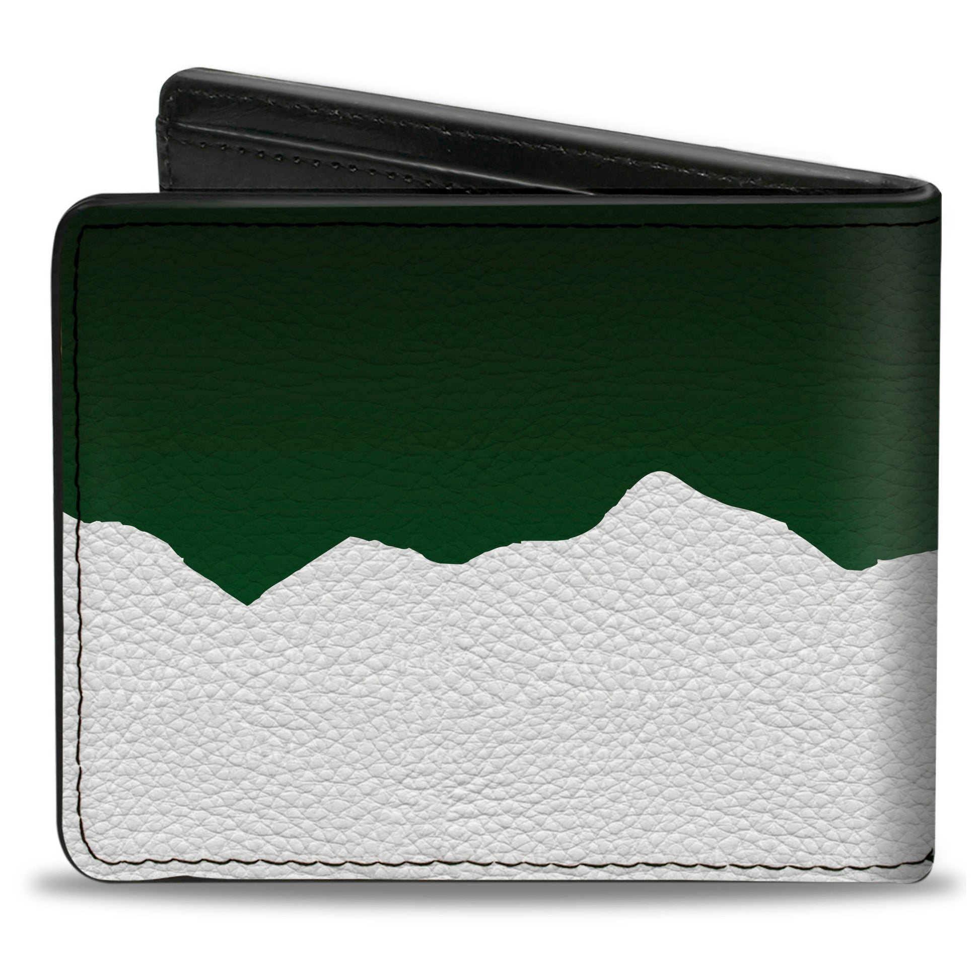 Bi-Fold Wallet - Colorado Solid Mountains Green White Bi-Fold Wallets Buckle-Down