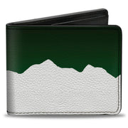 Bi-Fold Wallet - Colorado Solid Mountains Green White Bi-Fold Wallets Buckle-Down