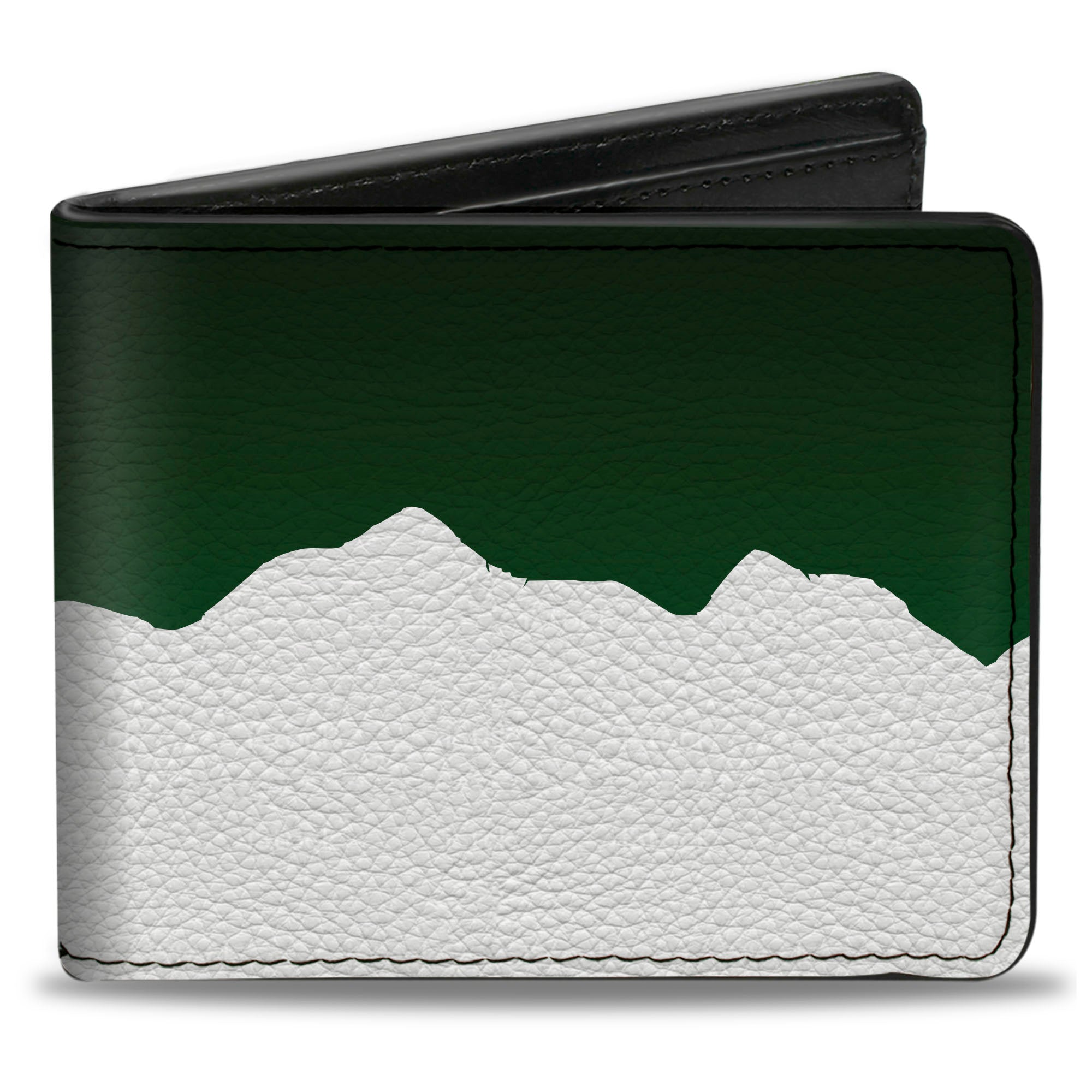 Bi-Fold Wallet - Colorado Solid Mountains Green White Bi-Fold Wallets Buckle-Down