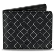 Bi-Fold Wallet - Chain Link Fence Grays Bi-Fold Wallets Buckle-Down