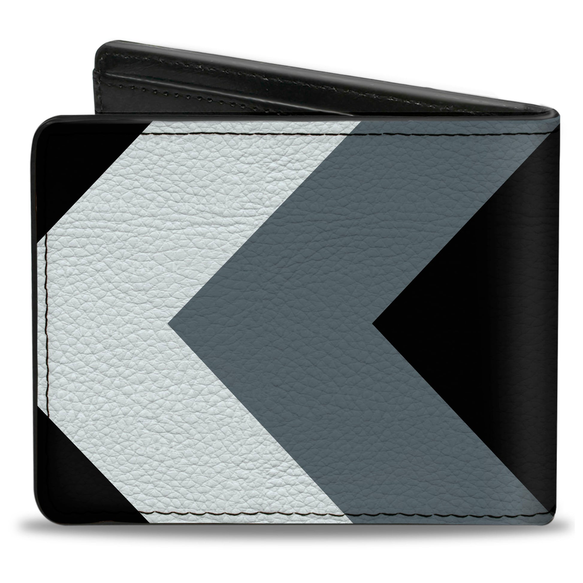Bi-Fold Wallet - Chevron White Gray Black Bi-Fold Wallets Buckle-Down