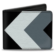 Bi-Fold Wallet - Chevron White Gray Black Bi-Fold Wallets Buckle-Down