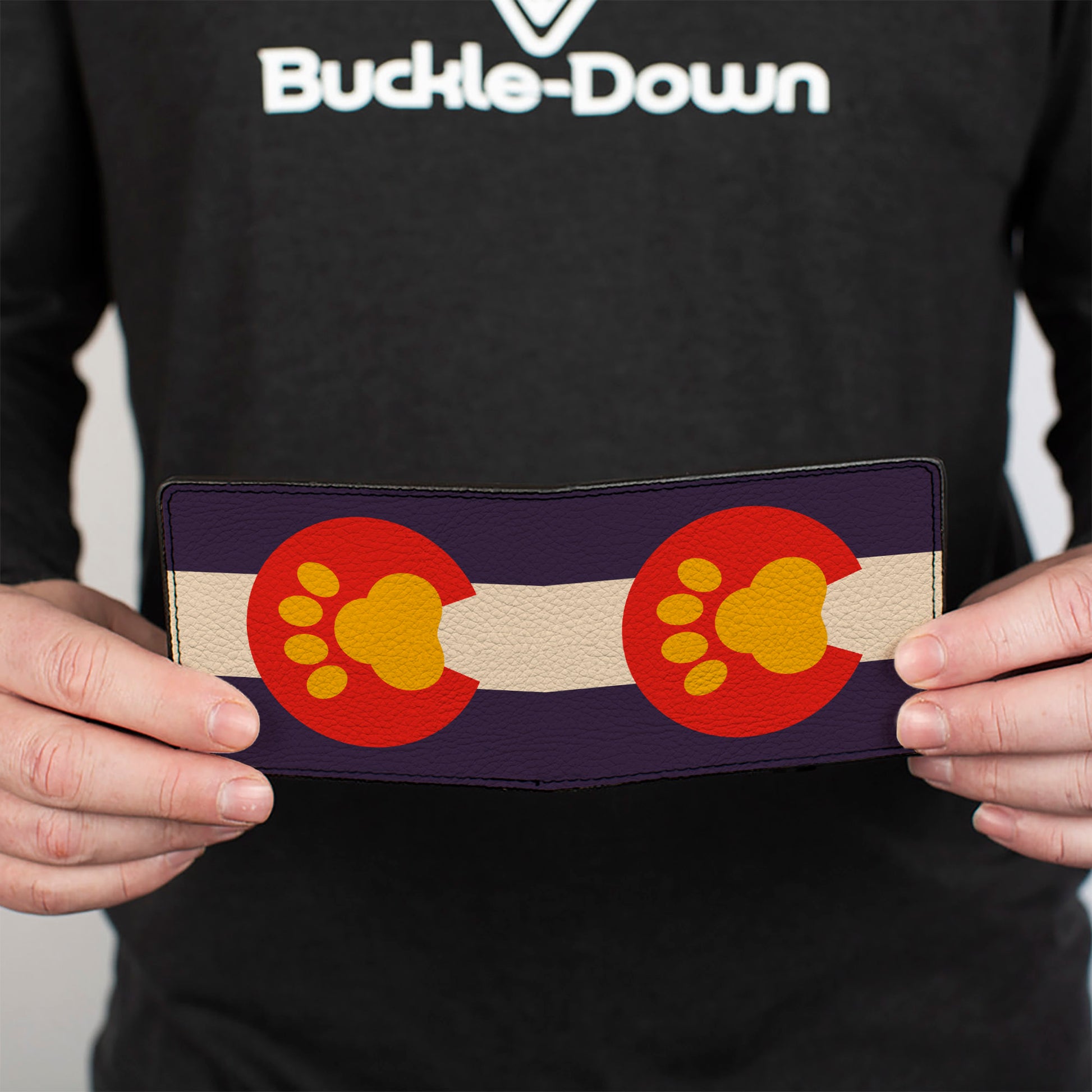 Bi-Fold Wallet - Colorado Flag Paw Print Bi-Fold Wallets Buckle-Down