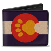 Bi-Fold Wallet - Colorado Flag Paw Print Bi-Fold Wallets Buckle-Down