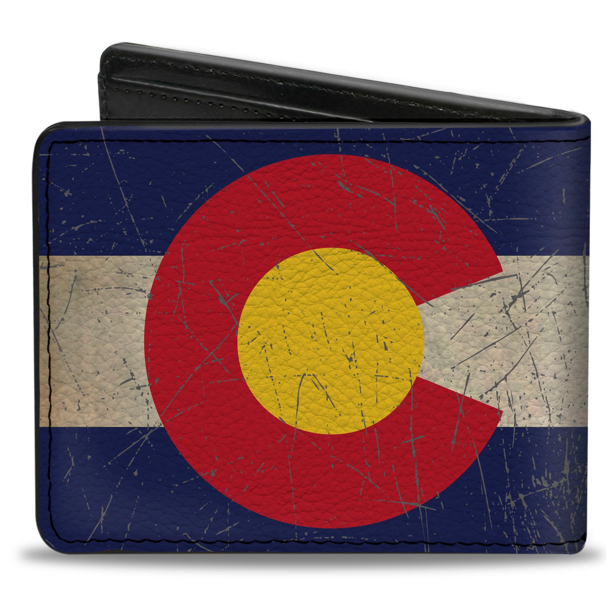 Bi-Fold Wallet - Colorado Flags2 Repeat Vintage Bi-Fold Wallets Buckle-Down