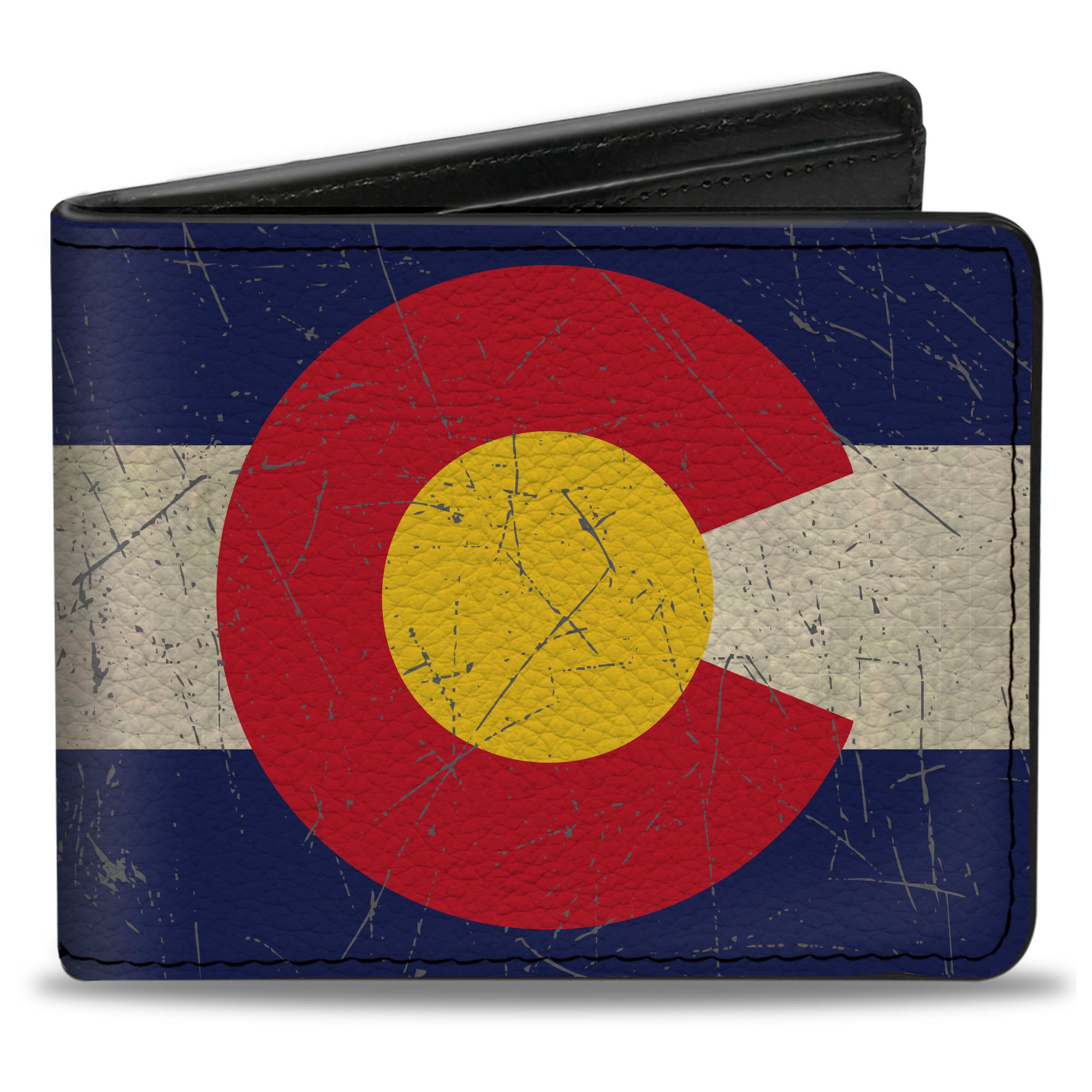 Bi-Fold Wallet - Colorado Flags2 Repeat Vintage Bi-Fold Wallets Buckle-Down