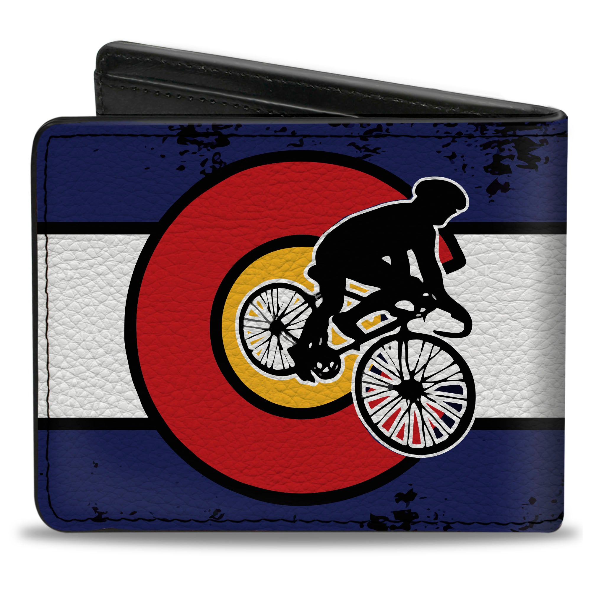 Bi-Fold Wallet - Colorado Biker Distressed Bi-Fold Wallets Buckle-Down