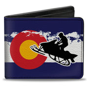 Bi-Fold Wallet - Colorado Snowmobiler Mountains Bi-Fold Wallets Buckle-Down