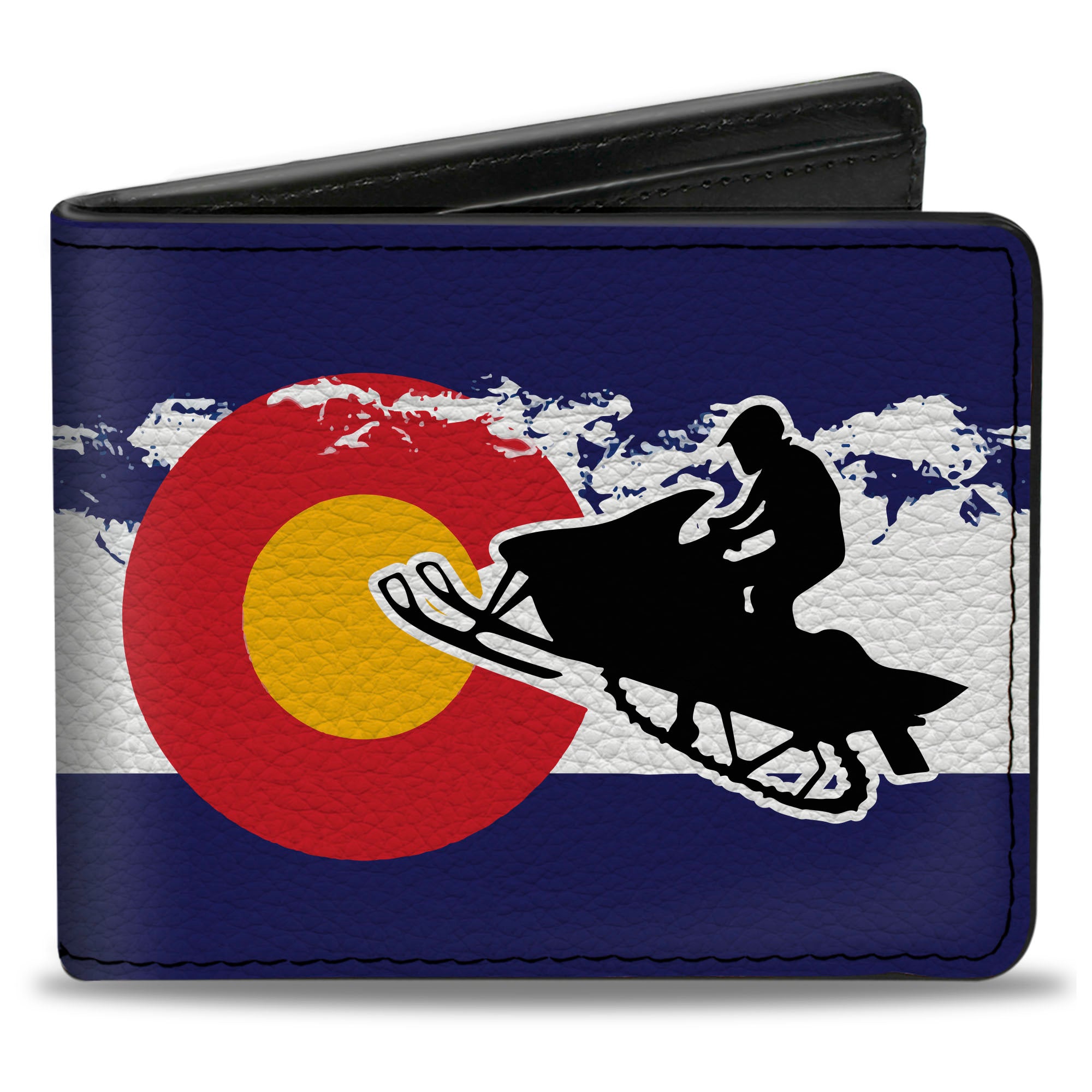 Bi-Fold Wallet - Colorado Snowmobiler Mountains Bi-Fold Wallets Buckle-Down
