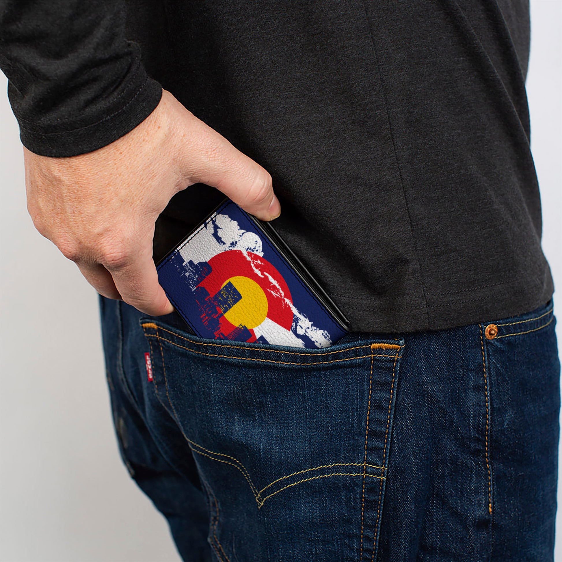 Bi-Fold Wallet - Colorado Skyline Mountains Bi-Fold Wallets Buckle-Down