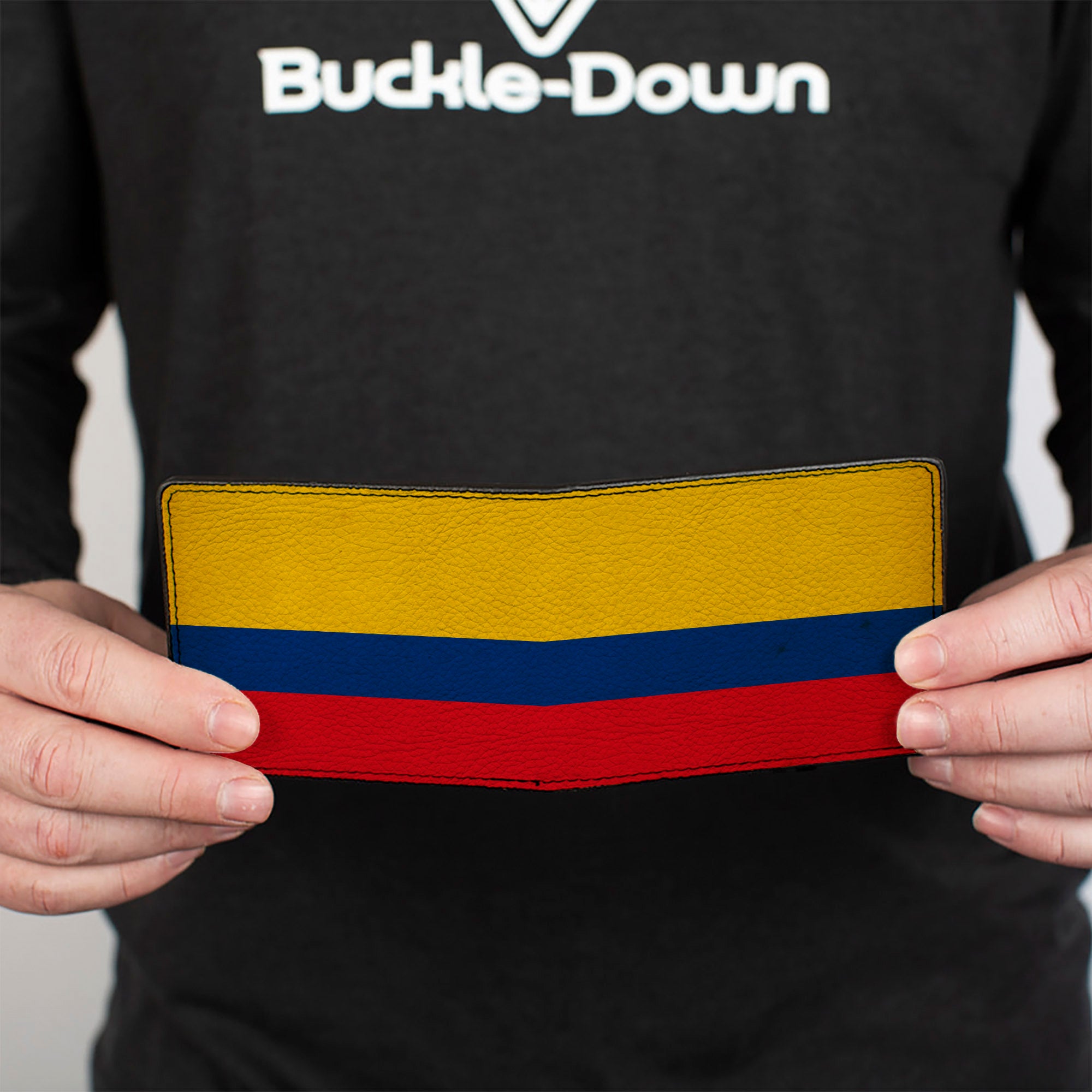 Bi-Fold Wallet - Colombia Flag Distressed Bi-Fold Wallets Buckle-Down