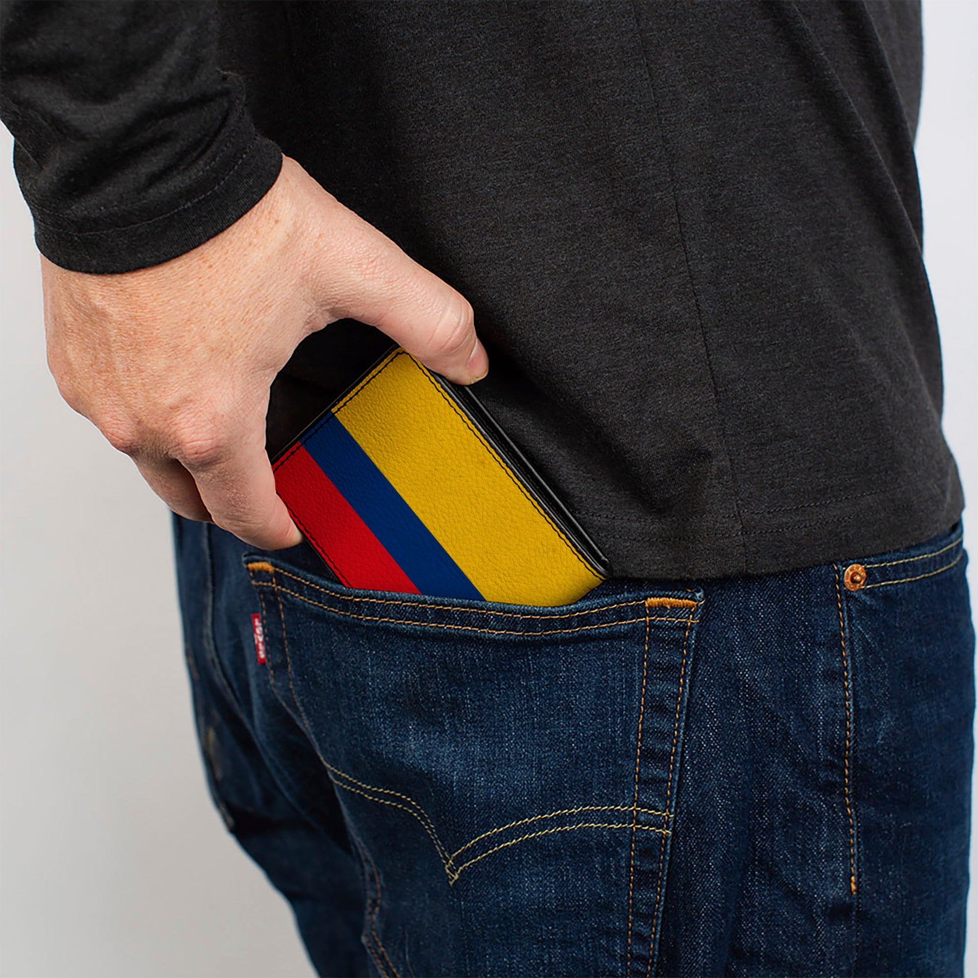Bi-Fold Wallet - Colombia Flag Distressed Bi-Fold Wallets Buckle-Down