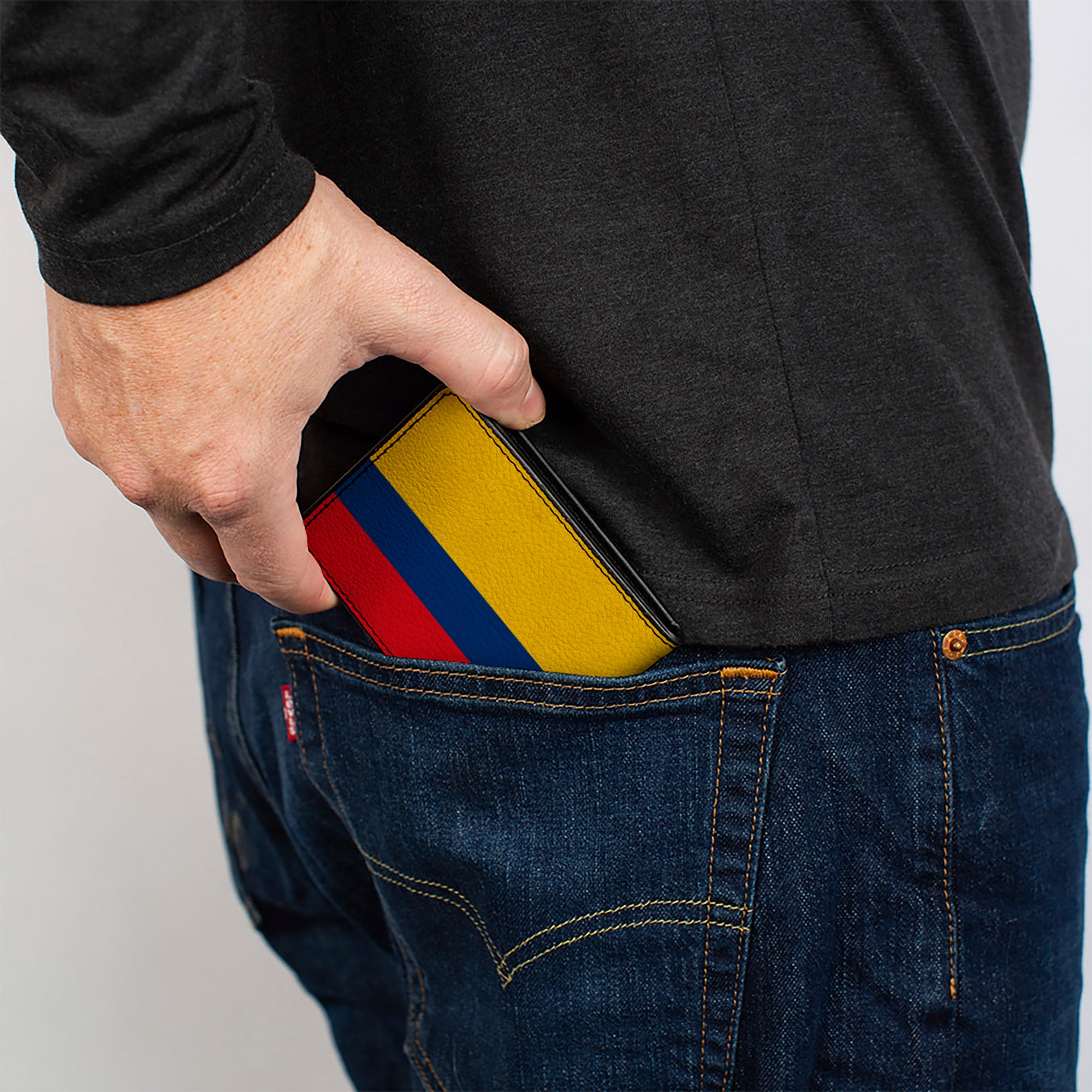 Bi-Fold Wallet - Colombia Flag Distressed Bi-Fold Wallets Buckle-Down