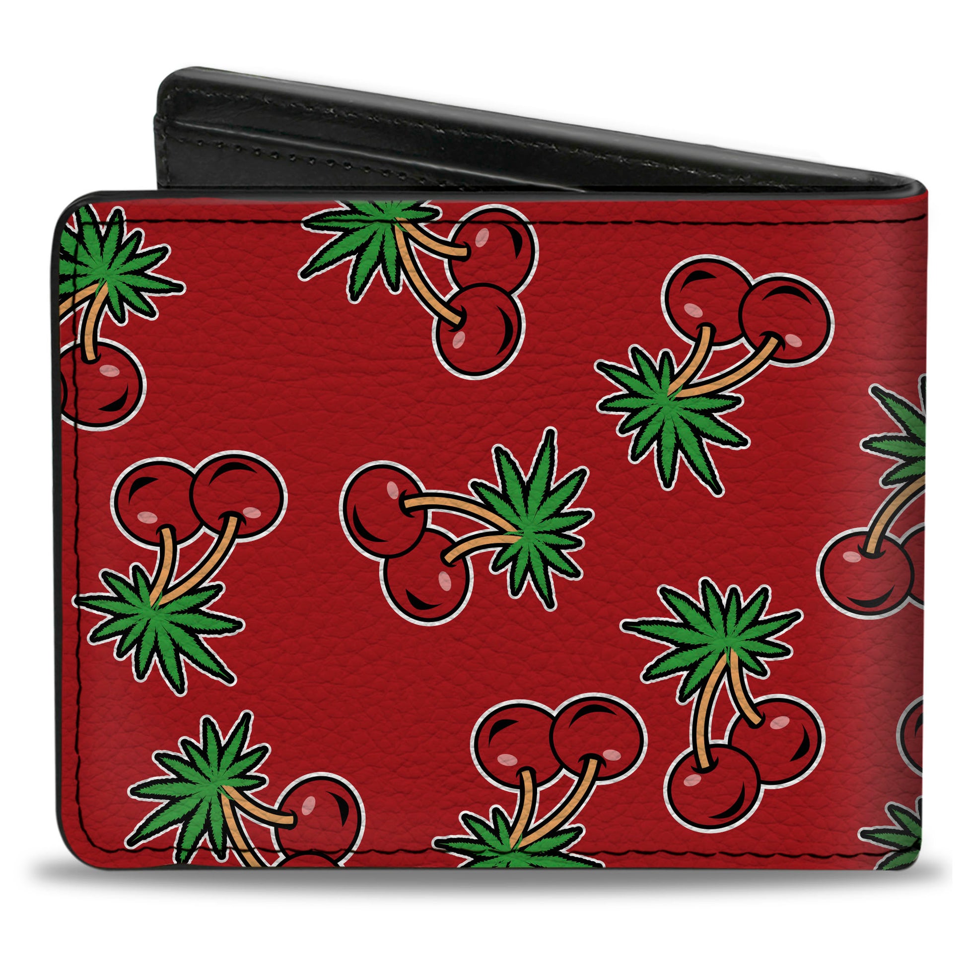 Bi-Fold Wallet - Cherries2 Scattered Red Bi-Fold Wallets Buckle-Down