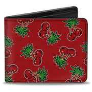 Bi-Fold Wallet - Cherries2 Scattered Red Bi-Fold Wallets Buckle-Down