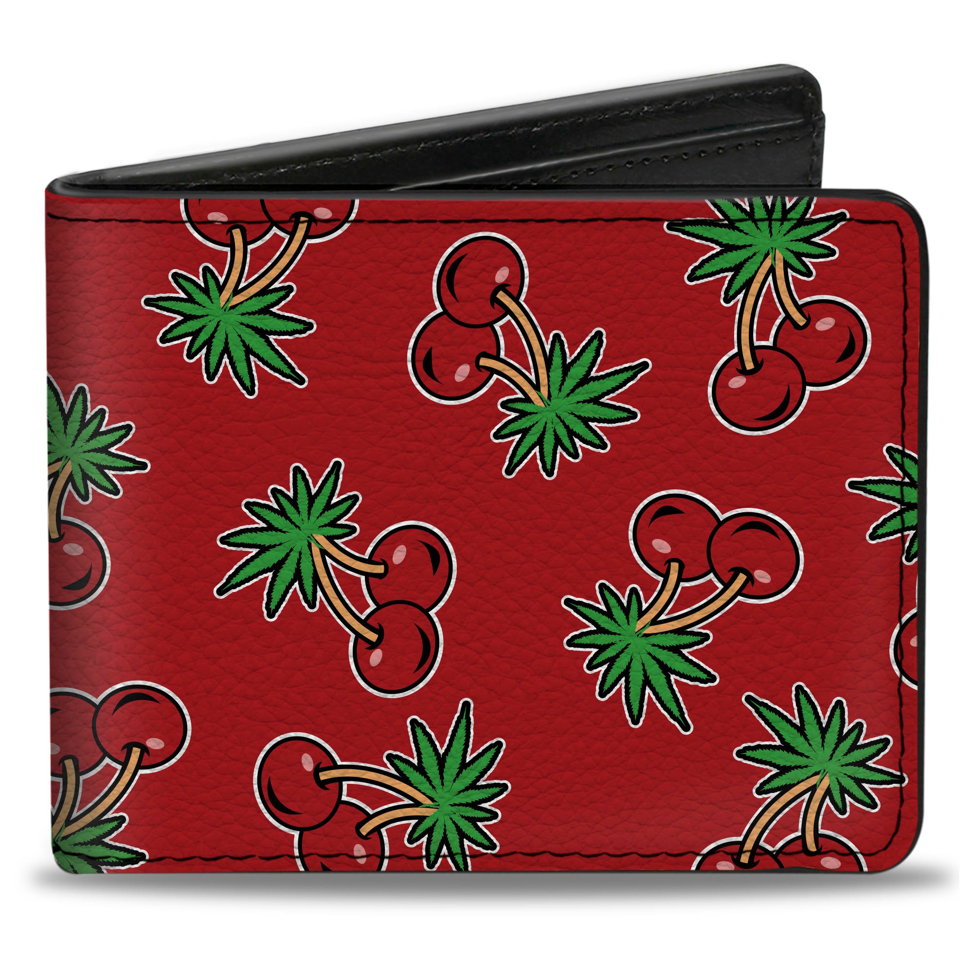 Bi-Fold Wallet - Cherries2 Scattered Red Bi-Fold Wallets Buckle-Down