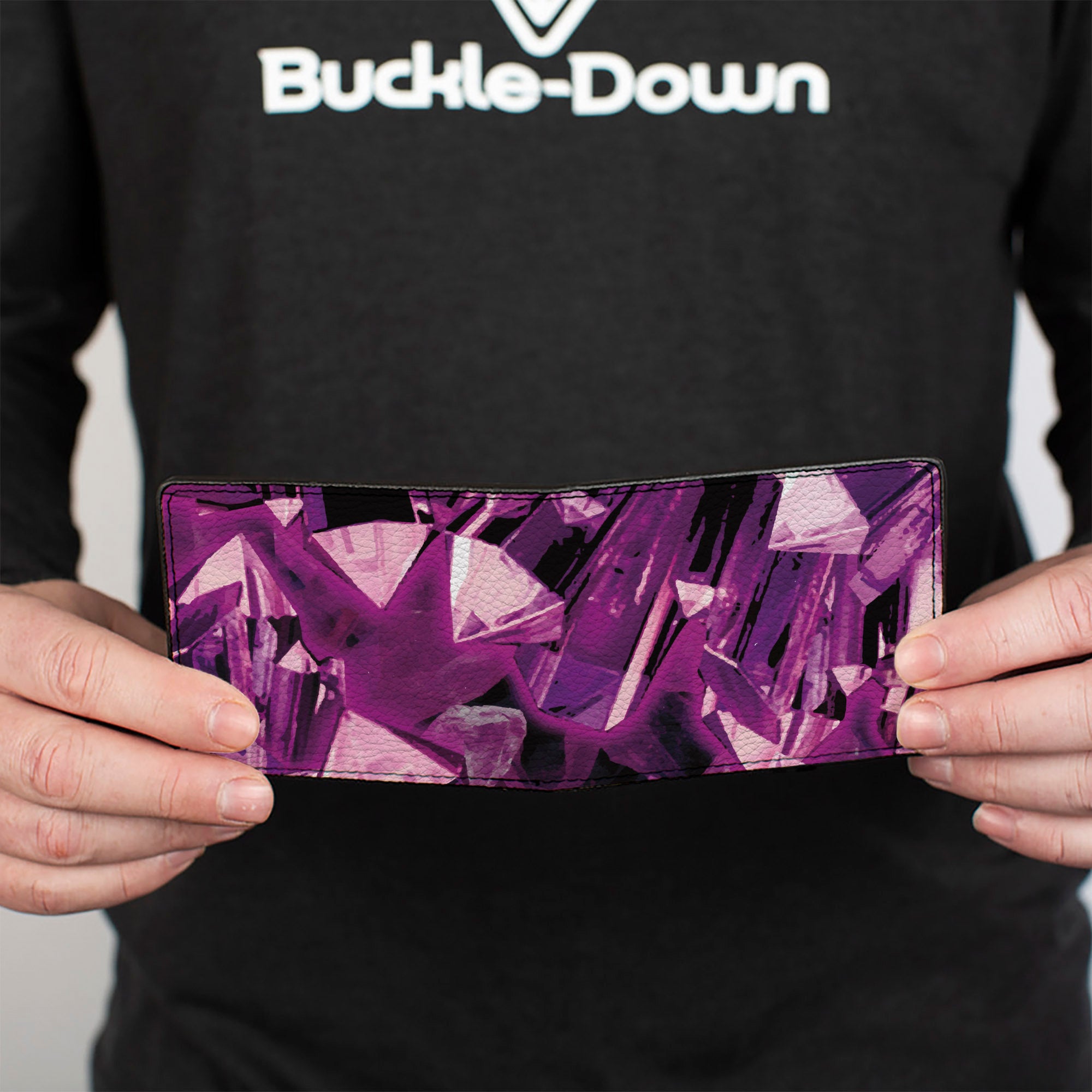 Bi-Fold Wallet - Crystals Purples Bi-Fold Wallets Buckle-Down