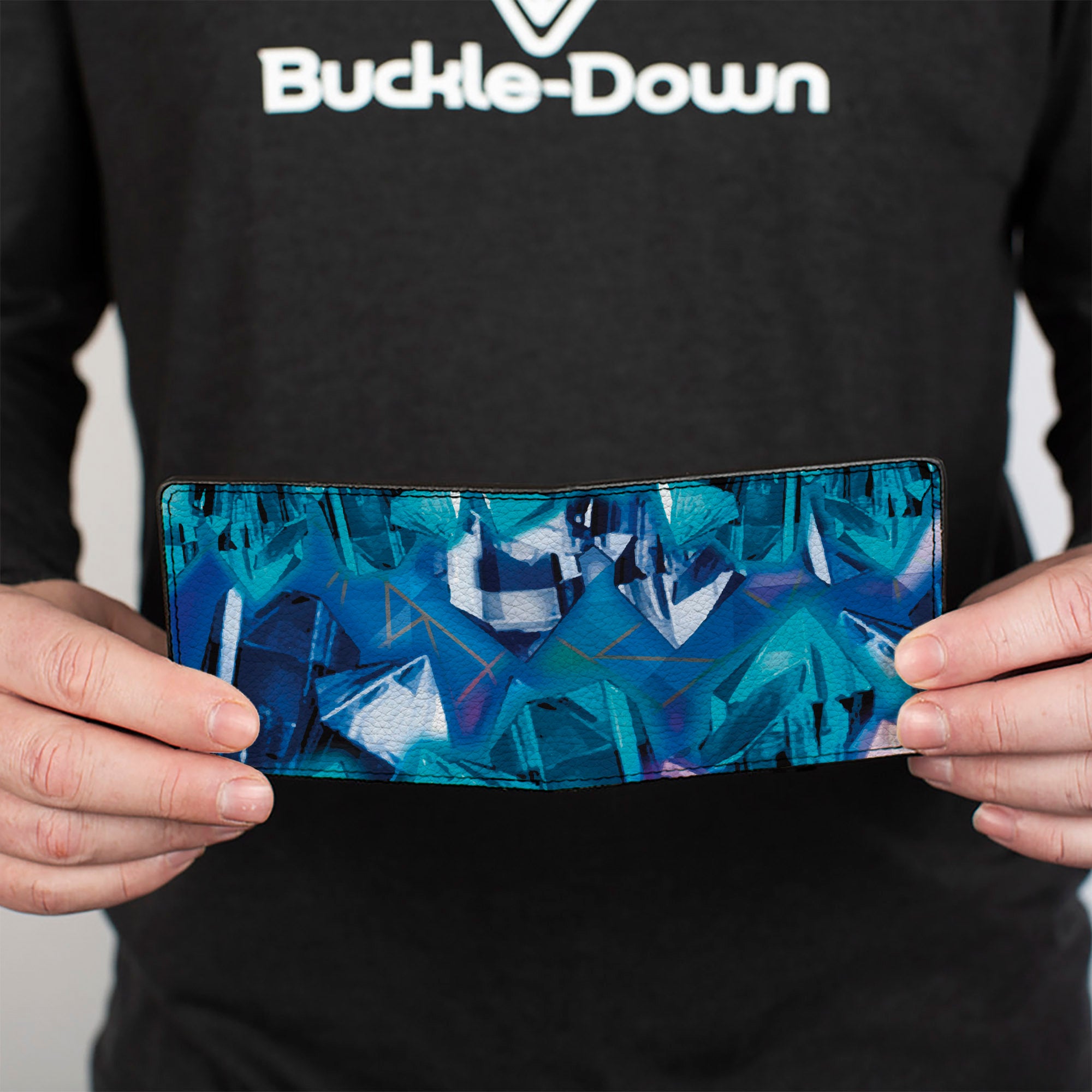 Bi-Fold Wallet - Crystals2 Blues Purples Bi-Fold Wallets Buckle-Down