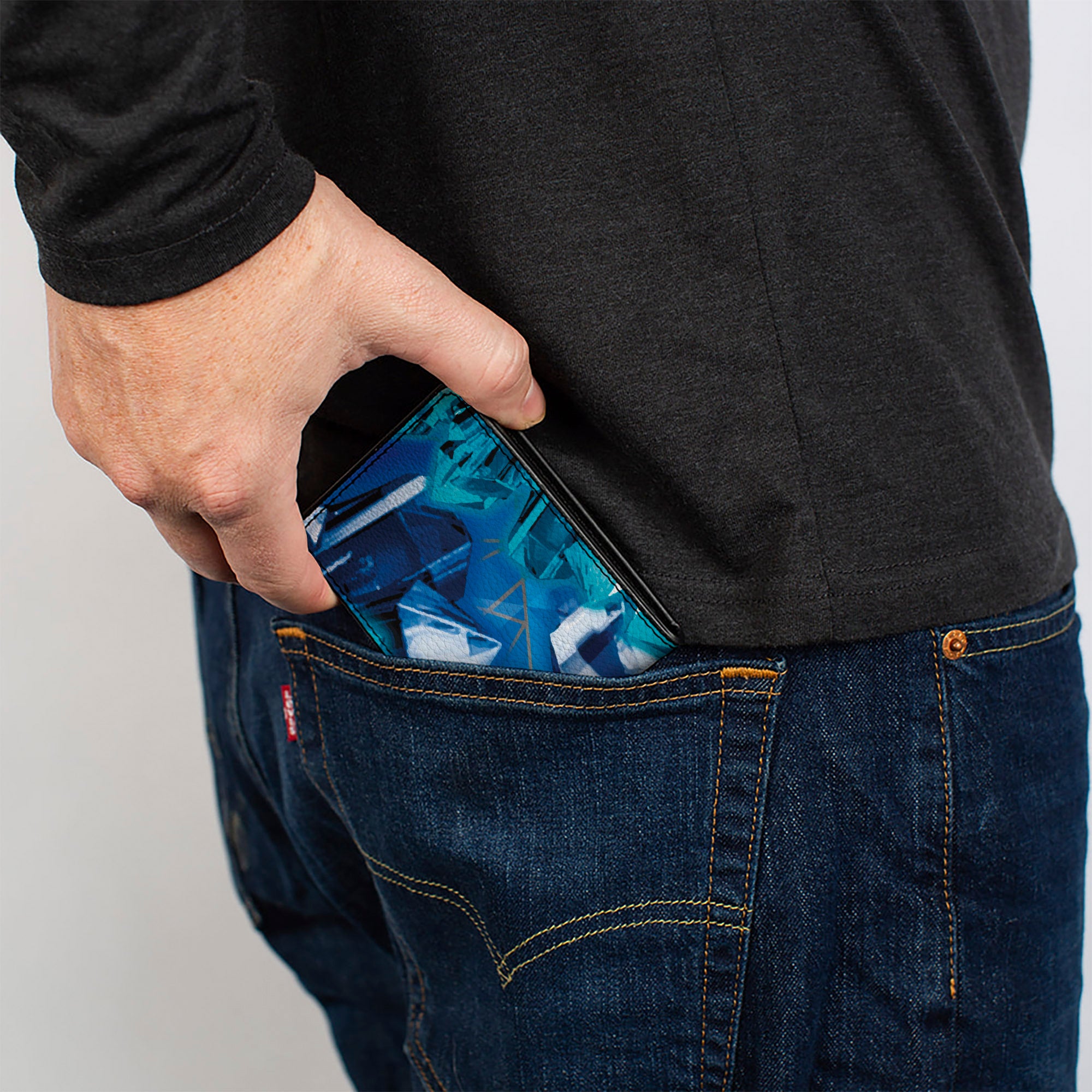 Bi-Fold Wallet - Crystals2 Blues Purples Bi-Fold Wallets Buckle-Down