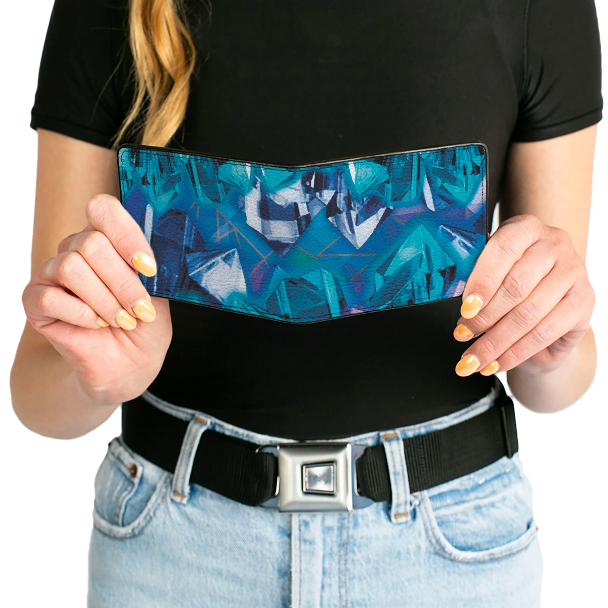 Bi-Fold Wallet - Crystals2 Blues Purples Bi-Fold Wallets Buckle-Down