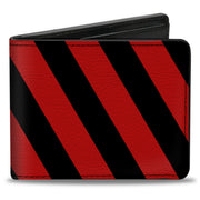 Bi-Fold Wallet - Candy Cane2 Stripe White Red Bi-Fold Wallets Buckle-Down