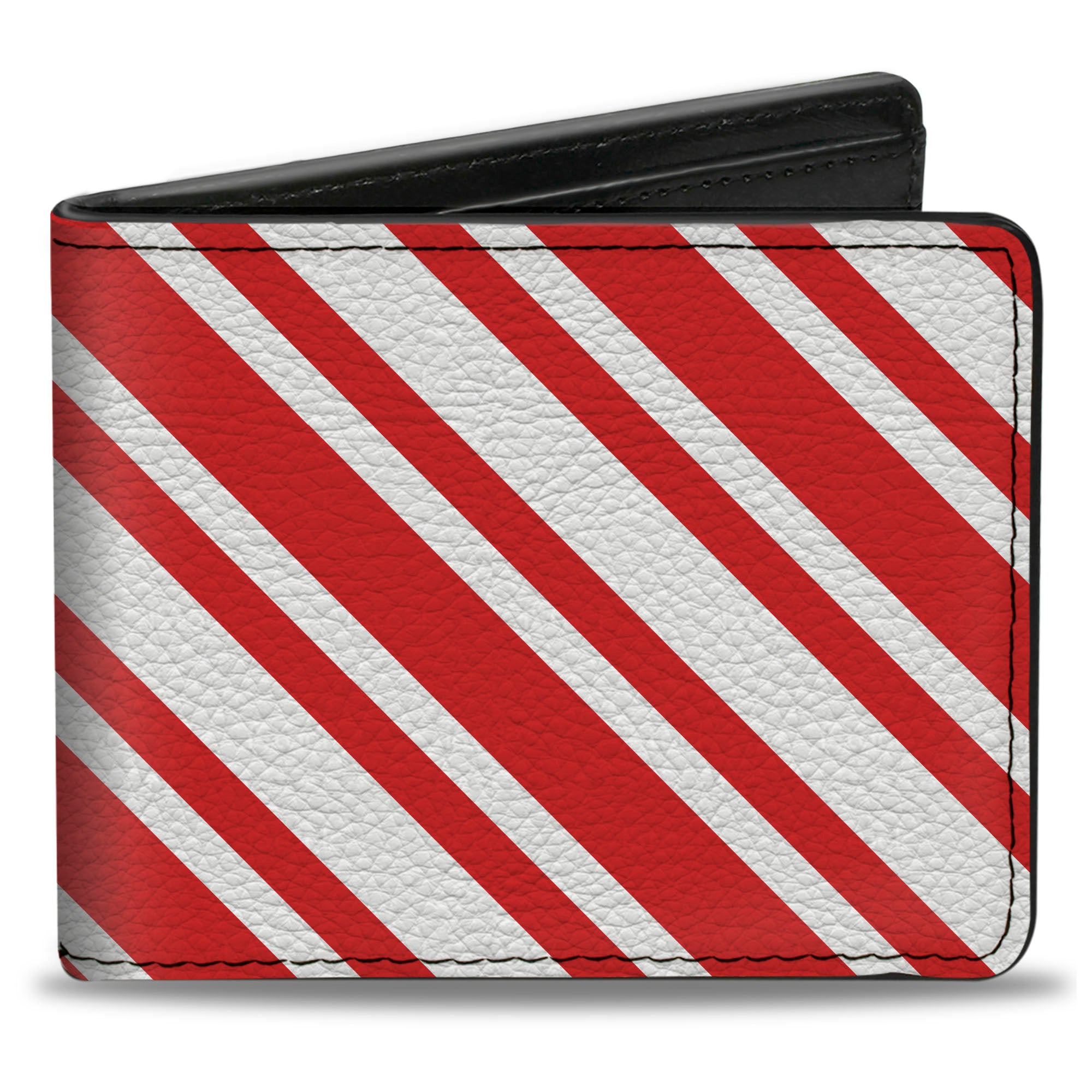 Bi-Fold Wallet - Candy Cane3 Stripe White 3-Red Bi-Fold Wallets Buckle-Down