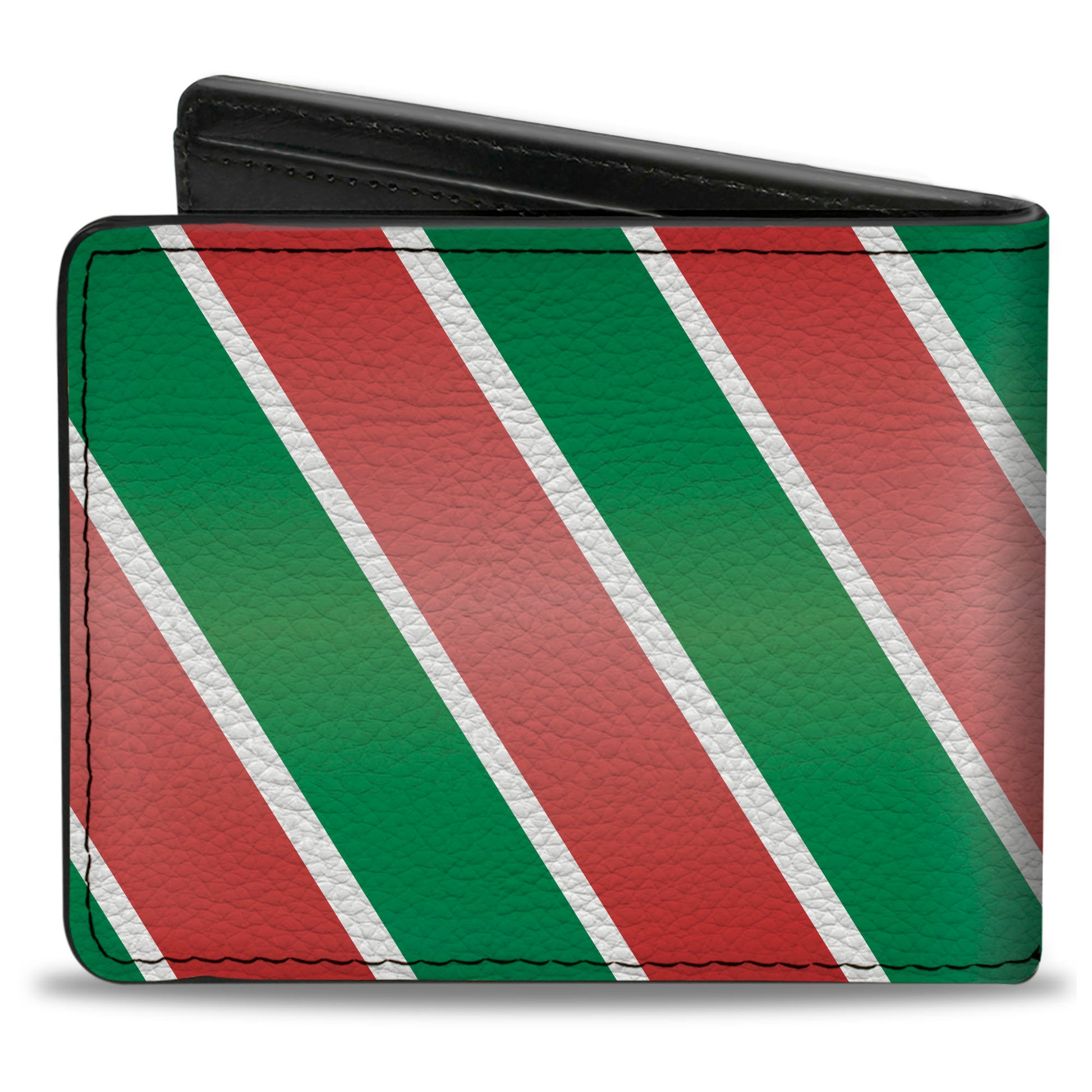 Bi-Fold Wallet - Candy Cane4 White Red Green Bi-Fold Wallets Buckle-Down
