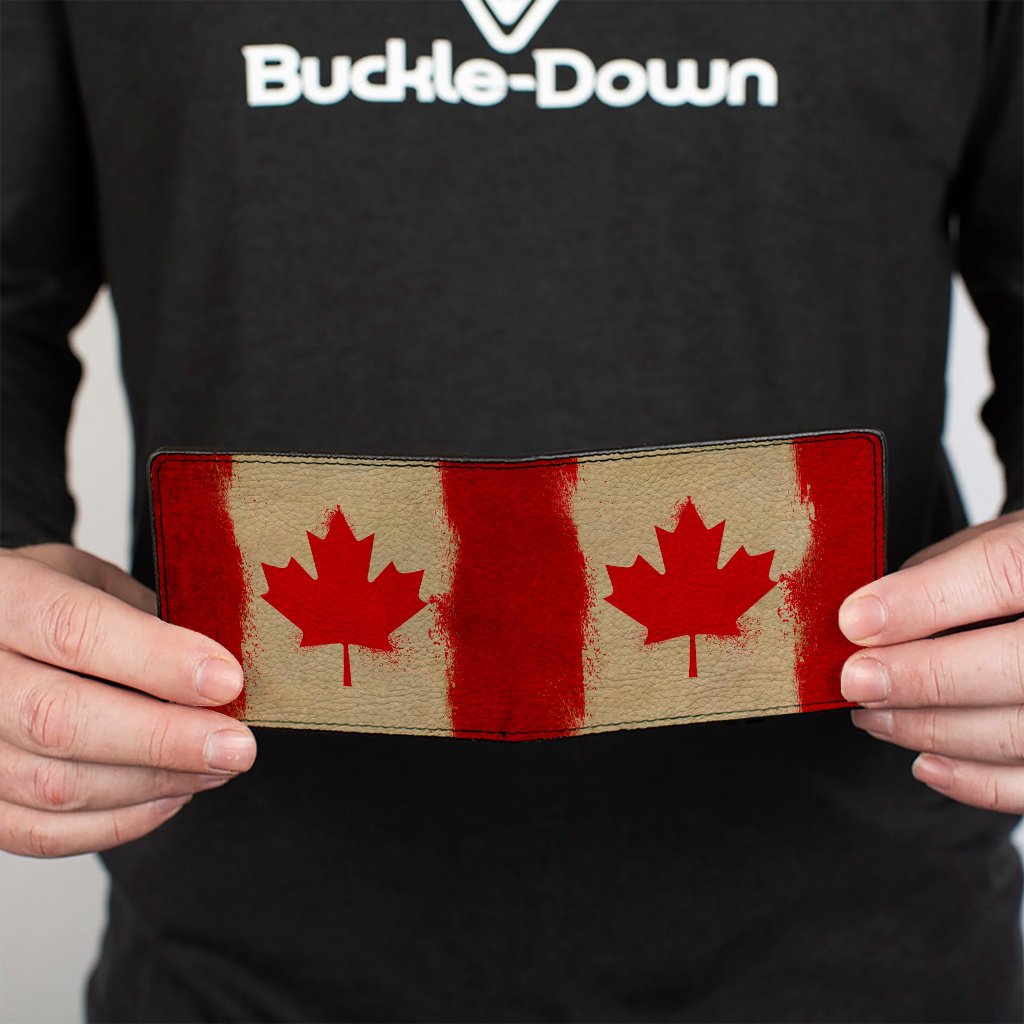 Bi-Fold Wallet - Canada Flag Painted Bi-Fold Wallets Buckle-Down