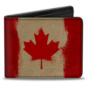 Bi-Fold Wallet - Canada Flag Painted Bi-Fold Wallets Buckle-Down