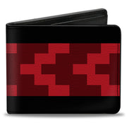Bi-Fold Wallet - Chevron 8-Bit Black Reds Bi-Fold Wallets Buckle-Down