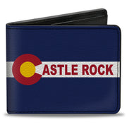 Bi-Fold Wallet - Colorado CASTLE ROCK Flag Blue White Red Yellows Bi-Fold Wallets Buckle-Down