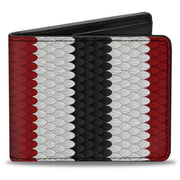 Bi-Fold Wallet - Coral Snake Stripe Red White Black Bi-Fold Wallets Buckle-Down