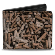 Bi-Fold Wallet - Cigarette Butts Stacked Bi-Fold Wallets Buckle-Down