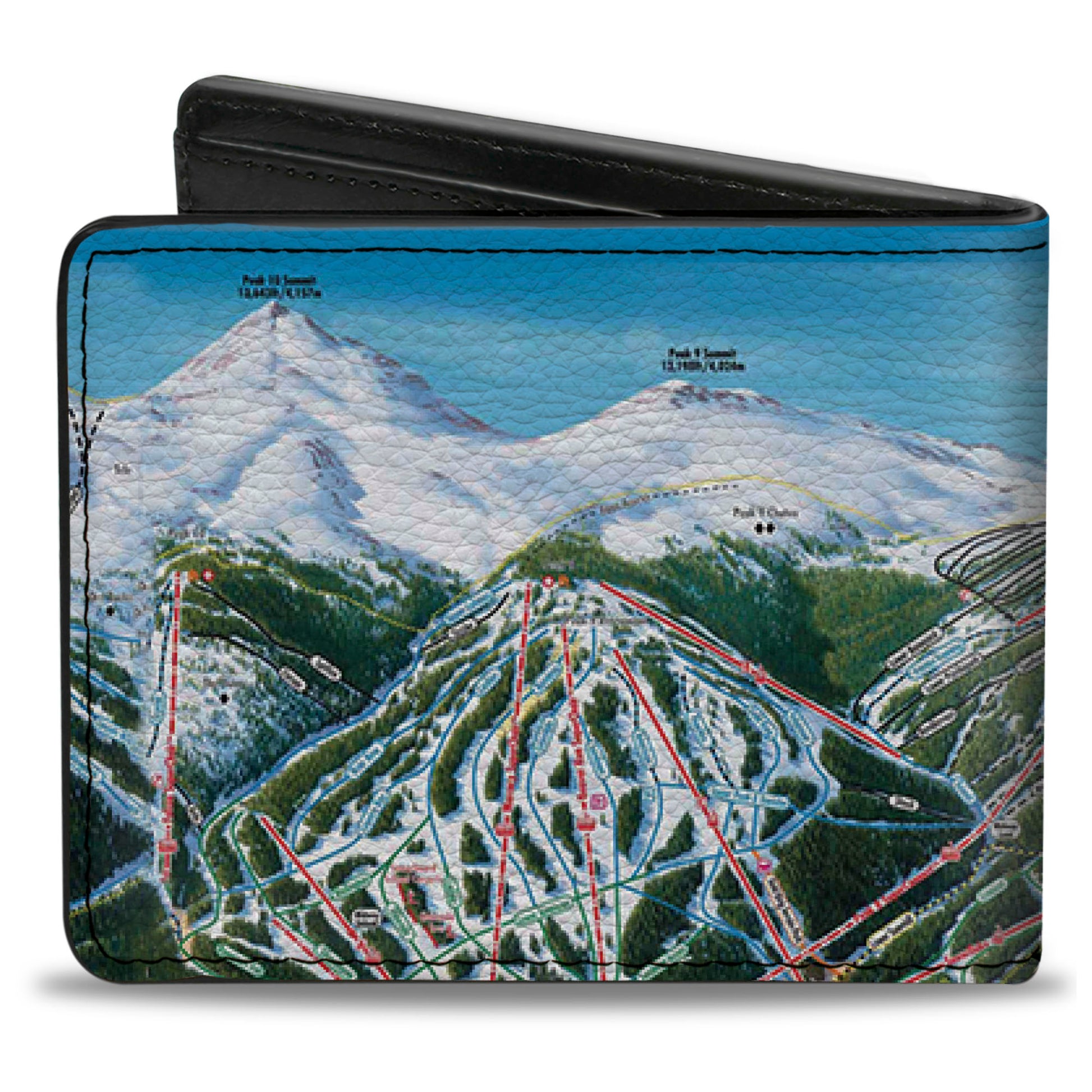 Bi-Fold Wallet - Colorado Breckenridge Ski Maps Bi-Fold Wallets Buckle-Down