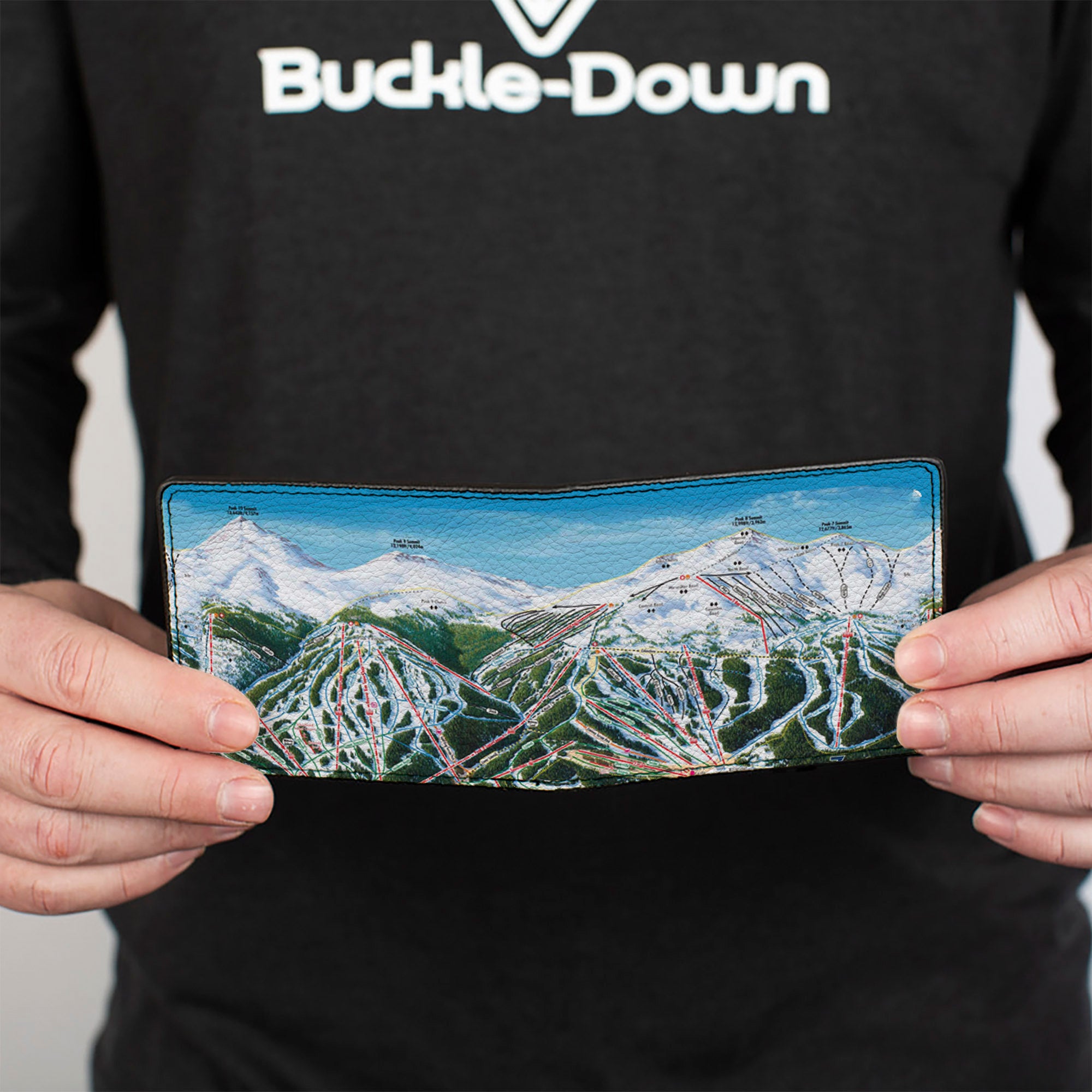 Bi-Fold Wallet - Colorado Breckenridge Ski Maps Bi-Fold Wallets Buckle-Down
