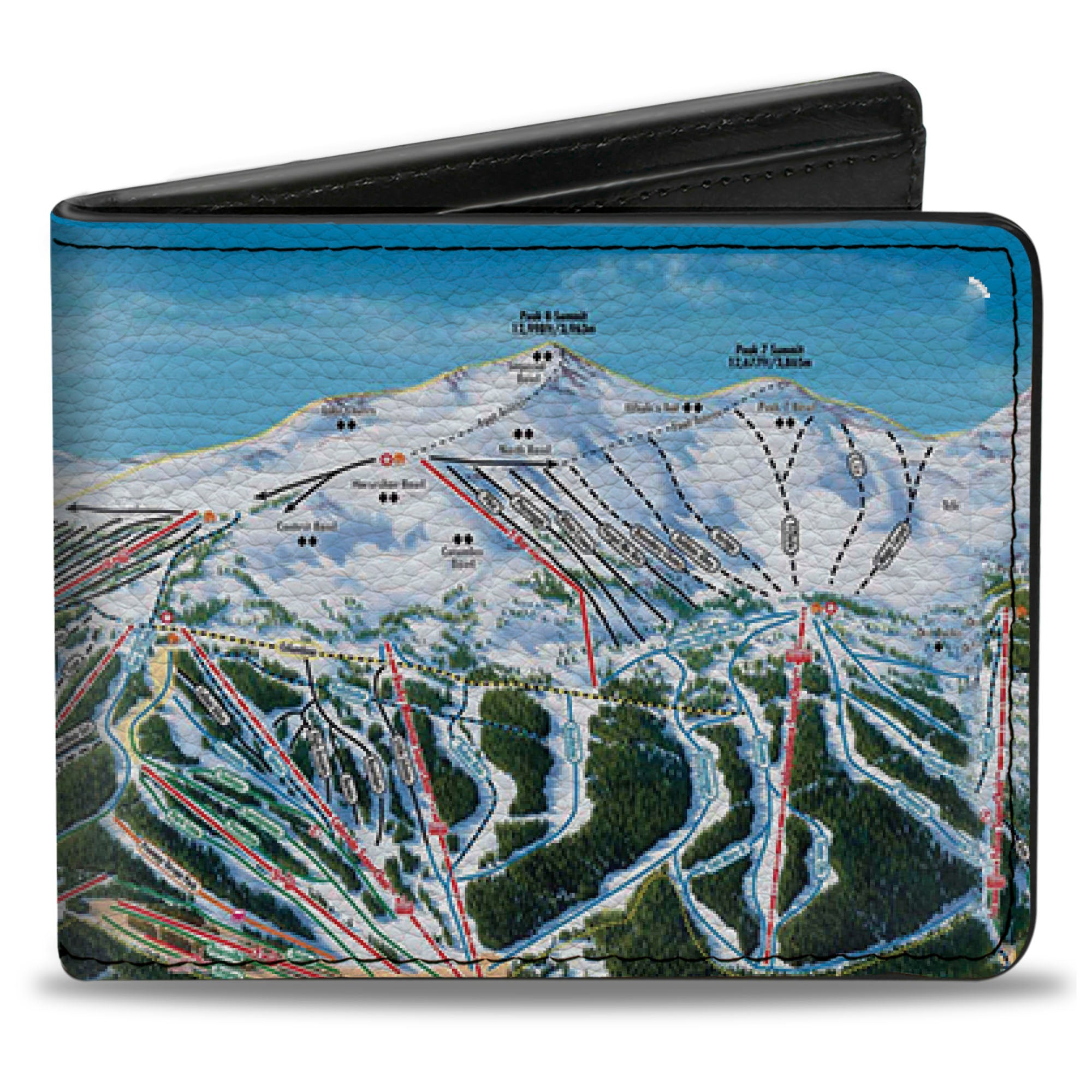 Bi-Fold Wallet - Colorado Breckenridge Ski Maps Bi-Fold Wallets Buckle-Down