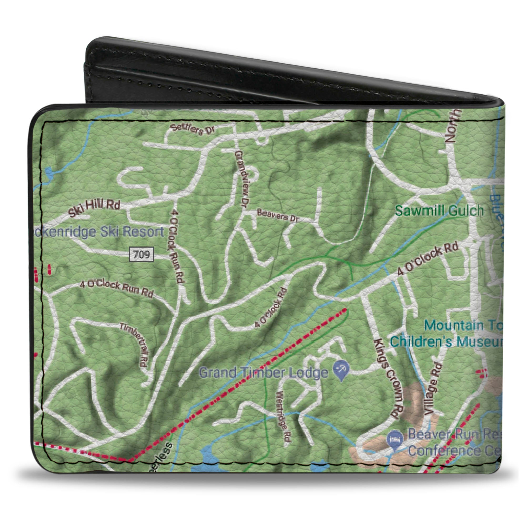 Bi-Fold Wallet - Colorado Breckenridge Street Map Bi-Fold Wallets Buckle-Down