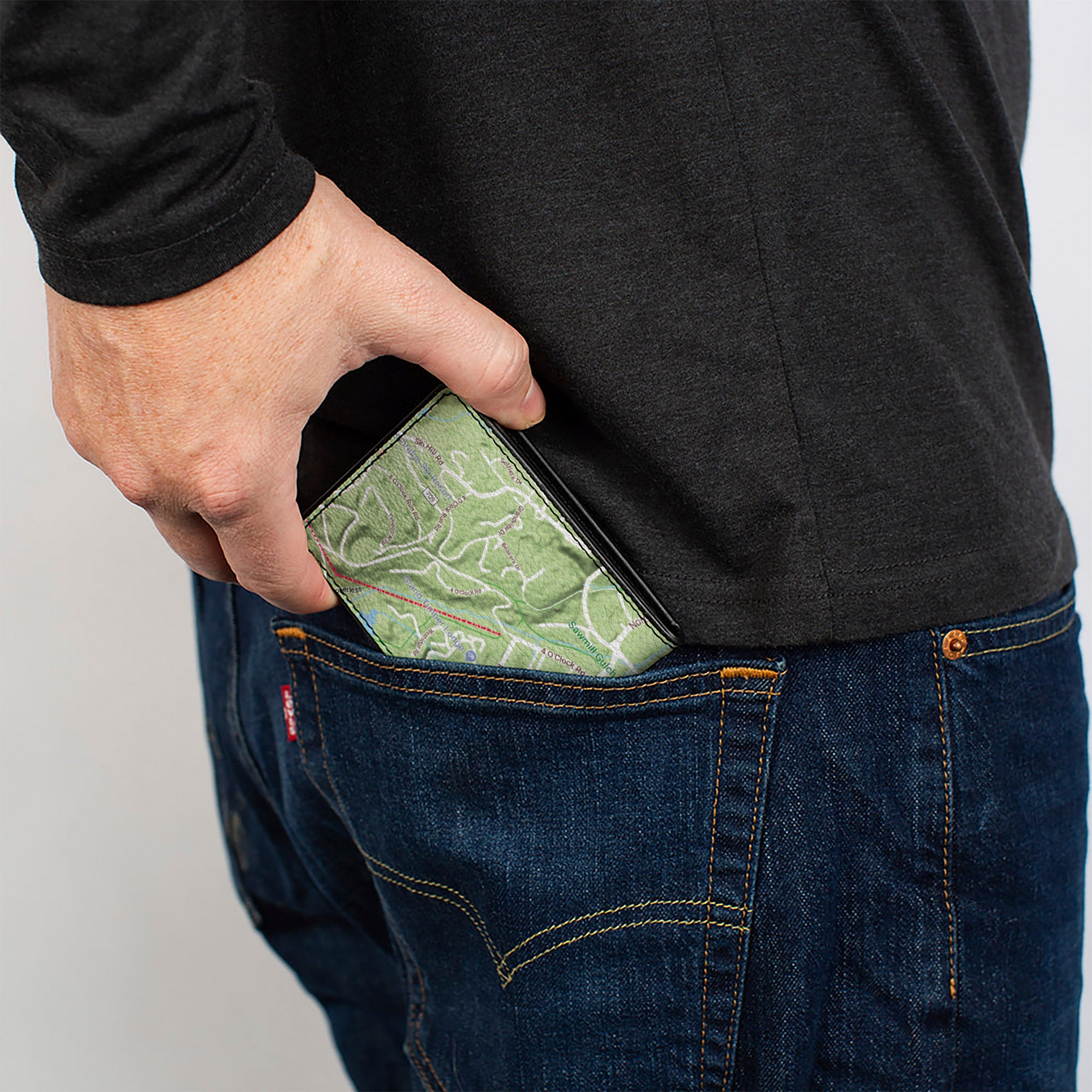 Bi-Fold Wallet - Colorado Breckenridge Street Map Bi-Fold Wallets Buckle-Down