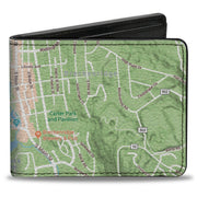 Bi-Fold Wallet - Colorado Breckenridge Street Map Bi-Fold Wallets Buckle-Down