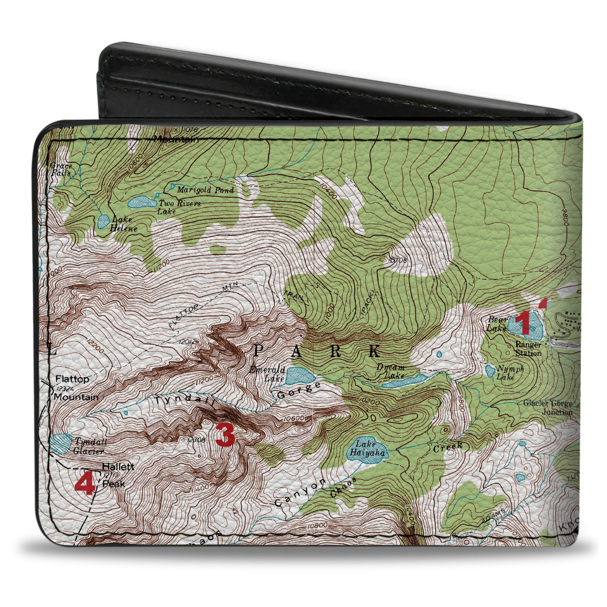Bi-Fold Wallet - Colorado Aspen Topographic Map Bi-Fold Wallets Buckle-Down
