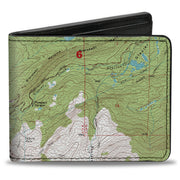 Bi-Fold Wallet - Colorado Aspen Topographic Map Bi-Fold Wallets Buckle-Down
