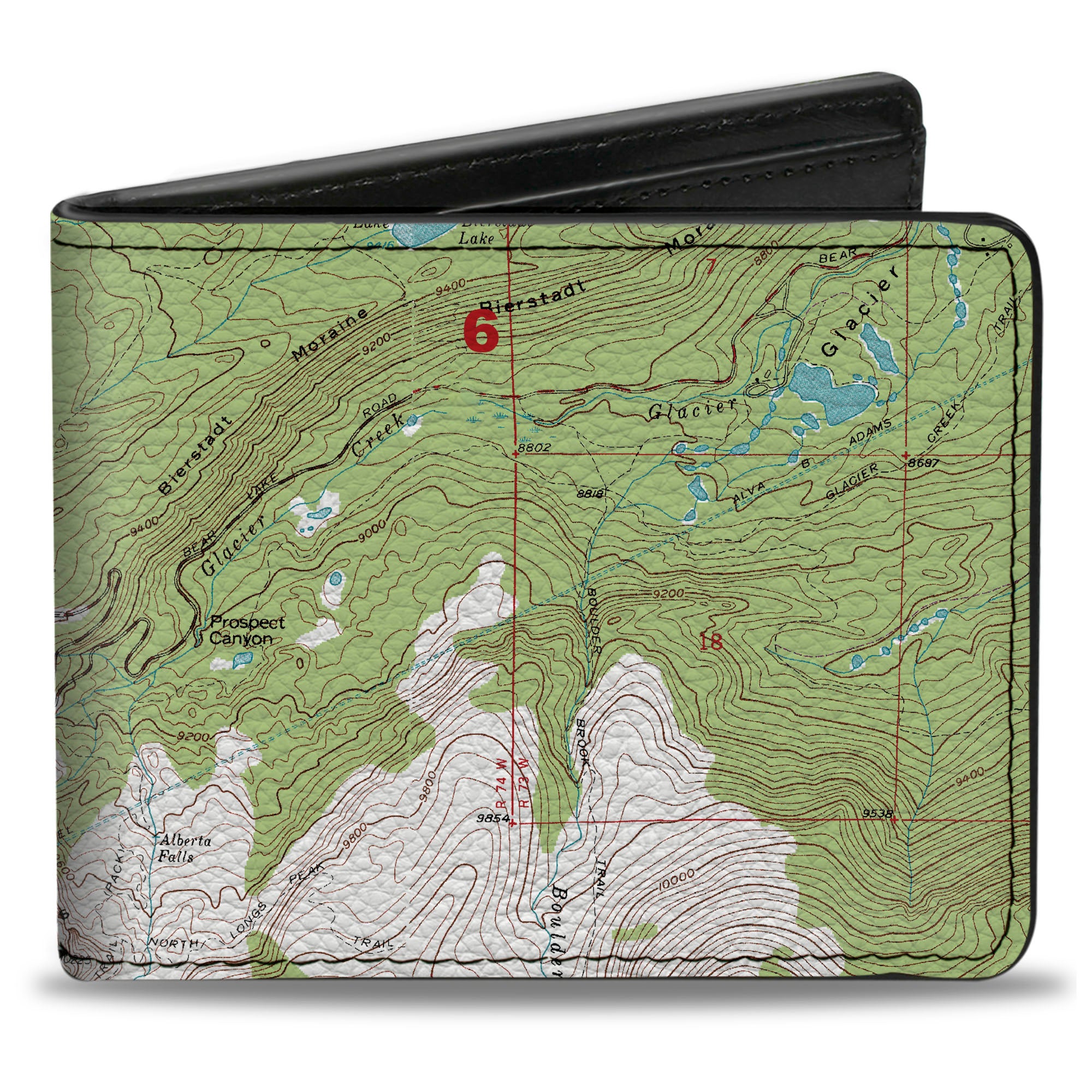 Bi-Fold Wallet - Colorado Aspen Topographic Map Bi-Fold Wallets Buckle-Down