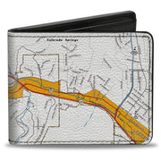 Bi-Fold Wallet - Colorado Manitou Springs City Map Bi-Fold Wallets Buckle-Down