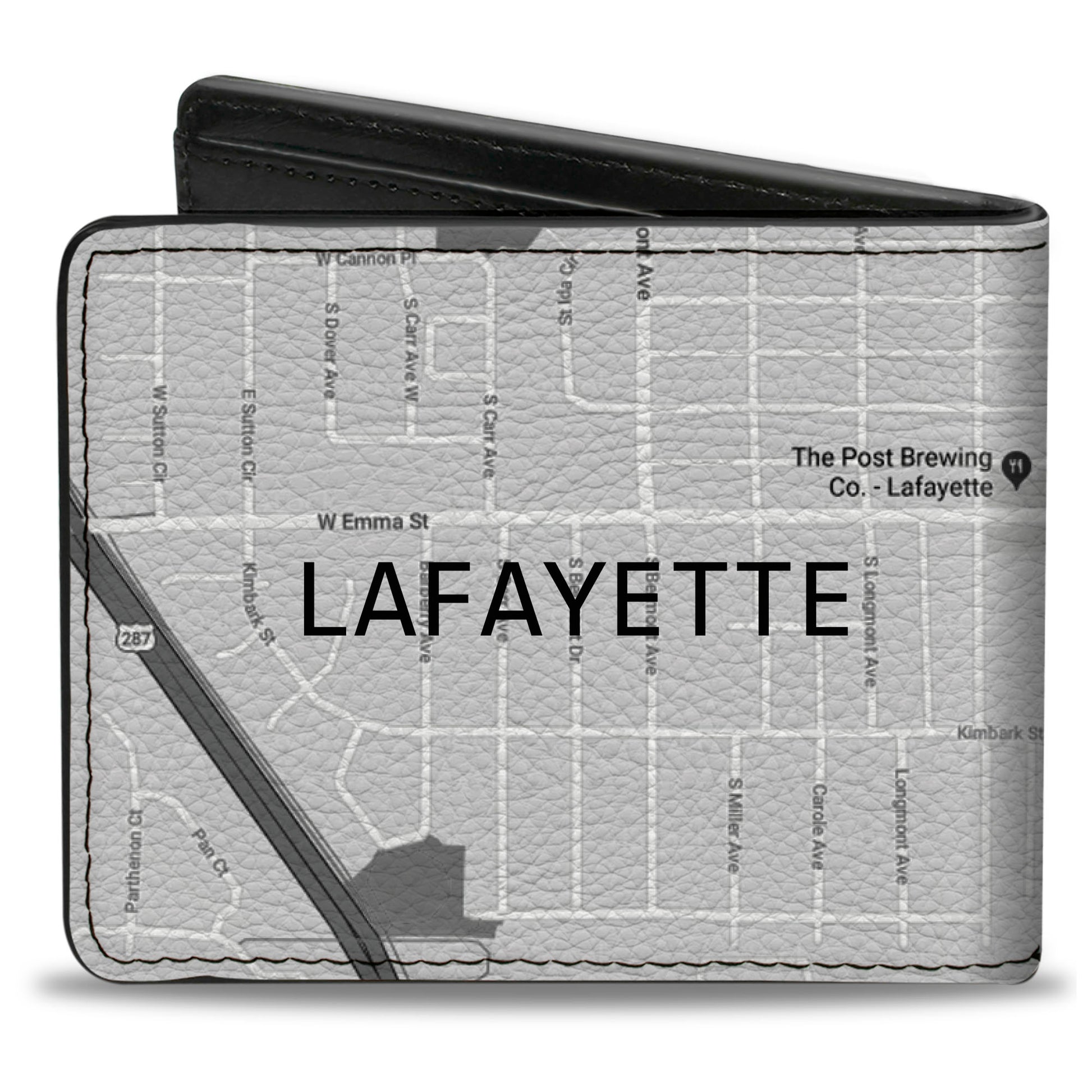 Bi-Fold Wallet - Colorado Lafayette Street Map Bi-Fold Wallets Buckle-Down
