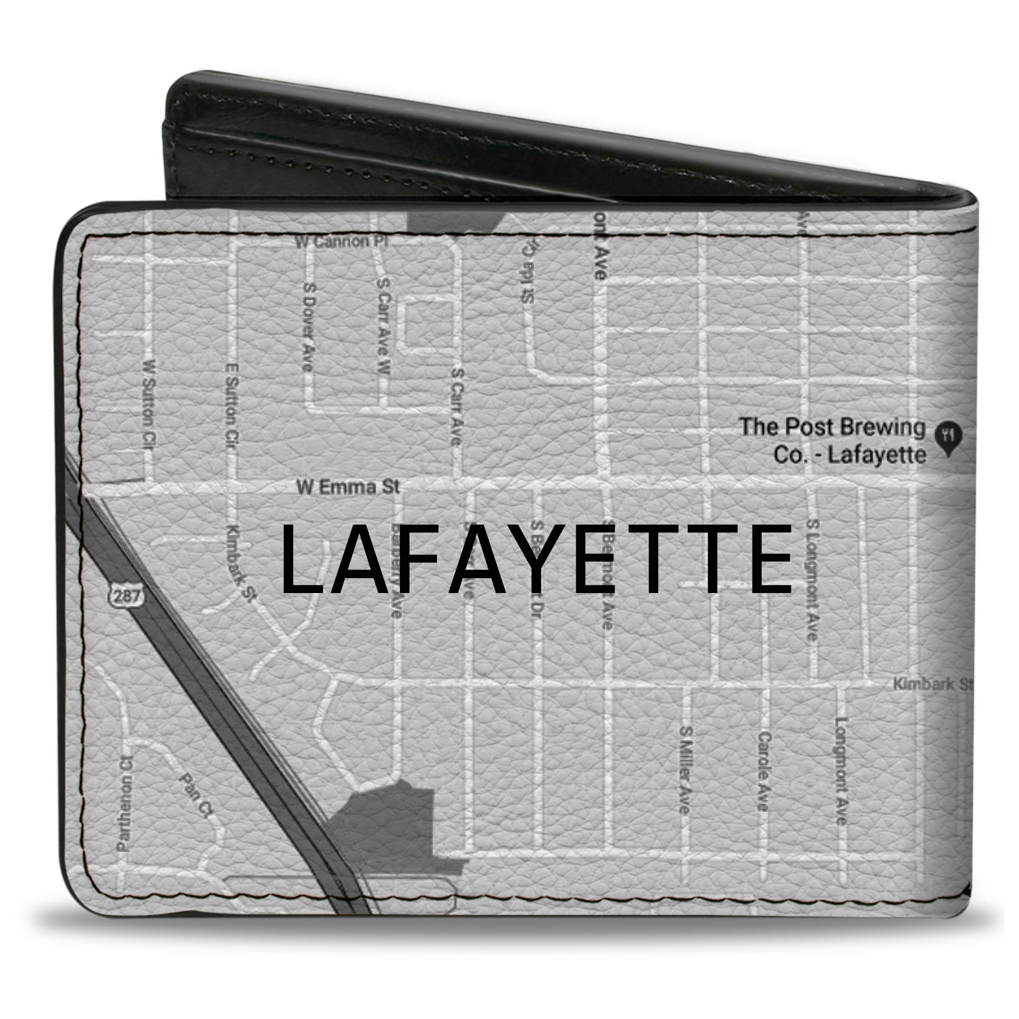 Bi-Fold Wallet - Colorado Lafayette Street Map Bi-Fold Wallets Buckle-Down