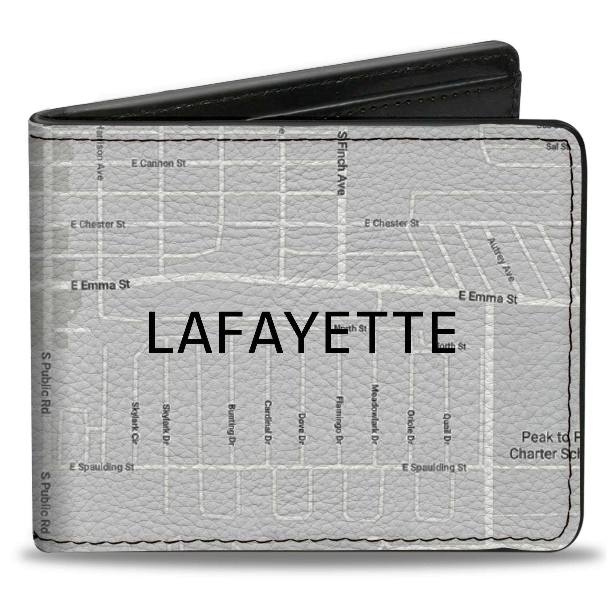 Bi-Fold Wallet - Colorado Lafayette Street Map Bi-Fold Wallets Buckle-Down
